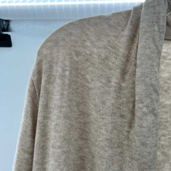 Leith Women's Open Front Duster Cardigan Lightweight Beige Size Small - Picture 5 of 9